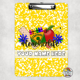 Yellow Bright Supplies Clipboard