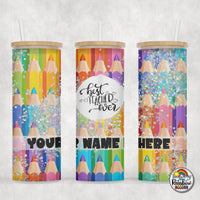 Bright Pencils Glass Can