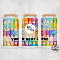 Bright Pencils Glass Can