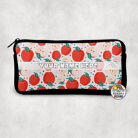 Coral Apples Small Pencil Bag