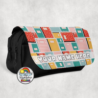 Coral Composition Large Pencil Bag
