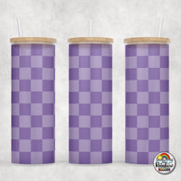 Plain Checker 1 Glass Can