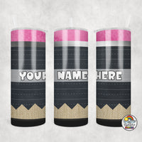 Chalk Board Pencil Tumbler