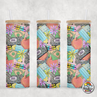 Teacher Things Eraser Glass Can