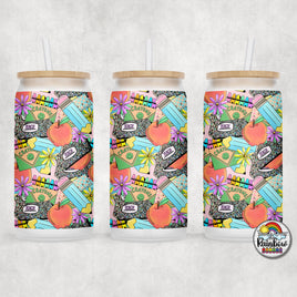 Teacher Things Eraser Glass Can