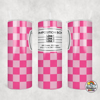 Checker Composition 1 All Colors Tumbler