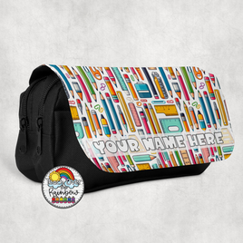 School Supplies 2 Large Pencil Bag