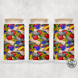 Teacher Things Bright Glass Can