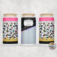 Light Leopard Pencil Glass Can