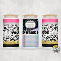 Light Leopard Pencil Glass Can