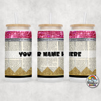 Chapter Book Pencil Glass Can