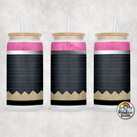 Chalkboard Pencil Glass Can