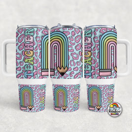 Blue Teacher Pencil- 40 oz. Cup