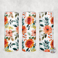 Fall Floral Tumbler