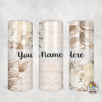 Lace Floral Tumbler