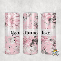 Pink Floral Tumbler