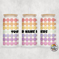 Rainbow Smiles 2 Glass Can