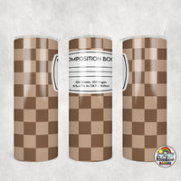 Checker Composition 1 All Colors Tumbler