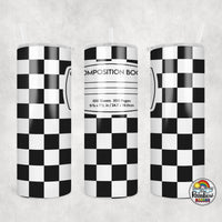 Checker Composition 2 All Colors Tumbler