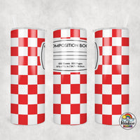 Checker Composition 2 All Colors Tumbler