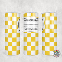 Checker Composition 2 All Colors Tumbler
