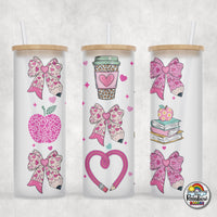 Pencil Bows 6 Glass Can