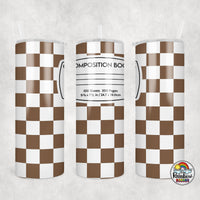 Checker Composition 2 All Colors Tumbler