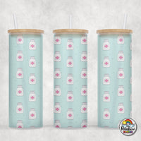 Medication Time Glass Can