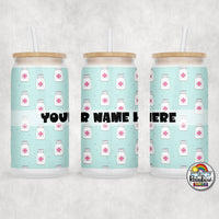 Medication Time Glass Can