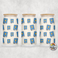 The Blue Bible Glass Can