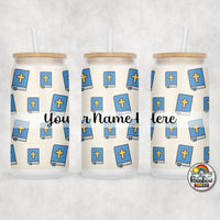 The Blue Bible Glass Can