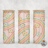 Groovy Rainbow Glass Can