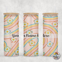 Groovy Rainbow Glass Can