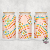 Groovy Rainbow Glass Can