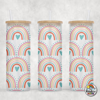 Gentle Boho Rainbow Glass Can