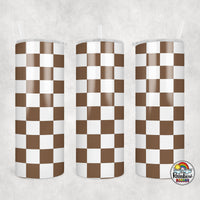 Plain Checker 2 All Colors Tumbler
