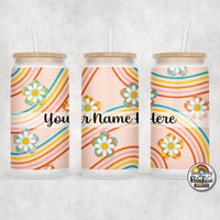 Groovy Rainbow Glass Can