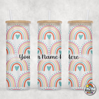 Gentle Boho Rainbow Glass Can