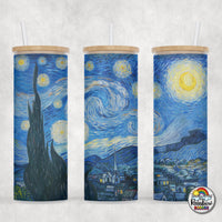 Starry Night Glass Can