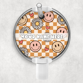 Mauve Smiles Round Topper