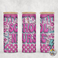 School Nurse Glass Can