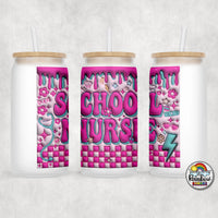 School Nurse Glass Can