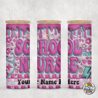 School Nurse Glass Can