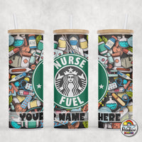 Nurse Fuel Glass Can