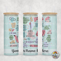 Nurse Affirmations Glass Can