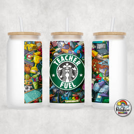 Teacher Fuel Glass Can