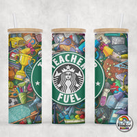 Teacher Fuel Glass Can