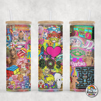 I Love the 80's Glass Can