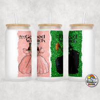 Good Witch or Bad Witch Glass Can