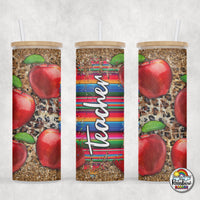 Serape Apple Glass Can
